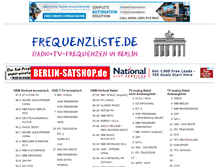Tablet Screenshot of frequenzliste.de
